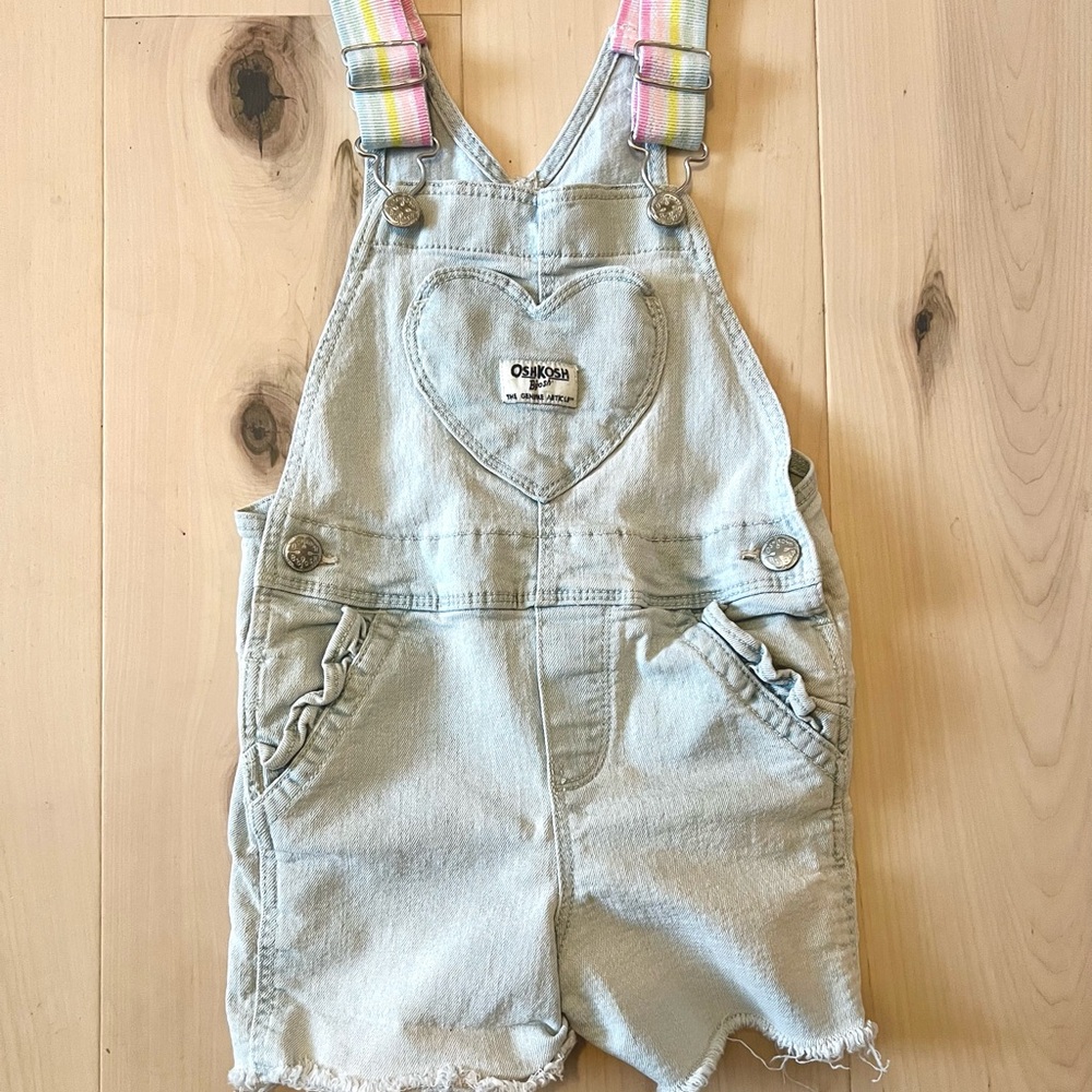 OshKosh B'gosh Light Blue Denim Kids shorts Overalls